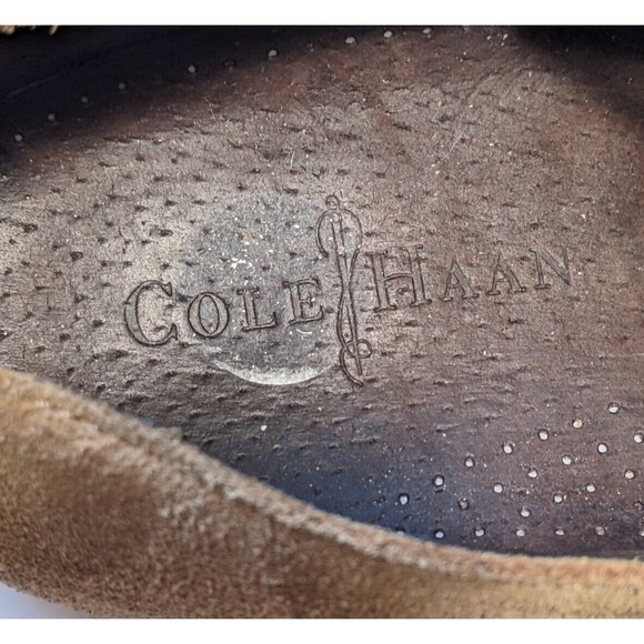 Cole Haan Men Shoe Foley Size 10M Tan Brown Oxford Lace Up Pre Owned C12643 - Picture 8 of 9